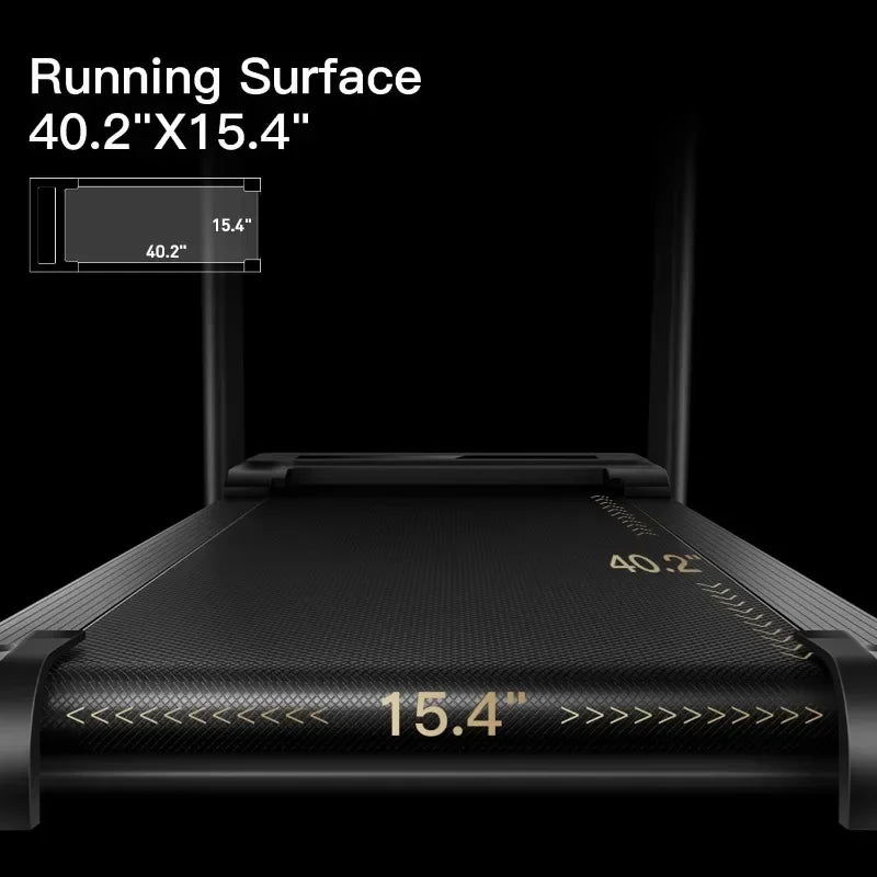 CURSOR FITNESS Home Folding Treadmill with Pulse Sensor/2.5 HP Quiet Brushless, 7.5 MPH, 265 LBS Capacity