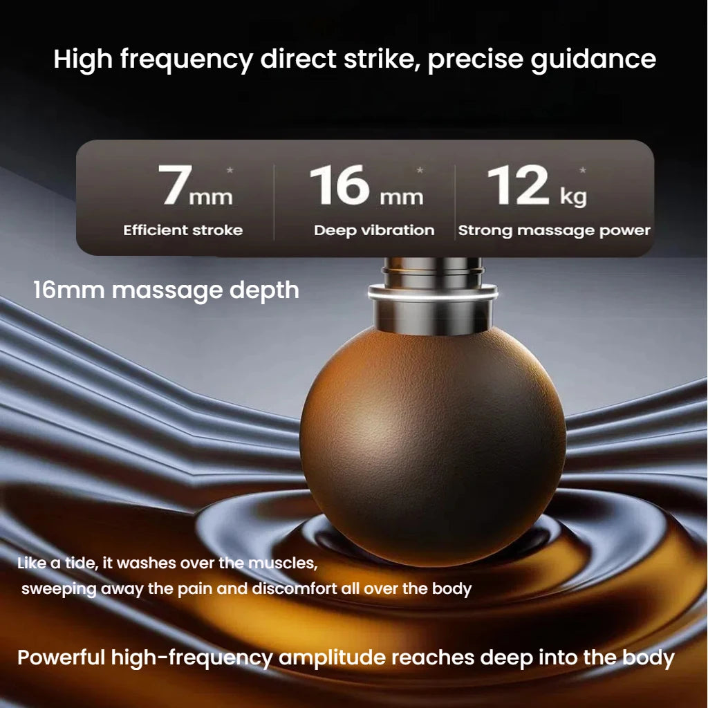 Massage Gun LCD Touch Screen Muscle Fasciitis Pain Relief/Recovery Suitable Alleviating for Athletes and Office Workers