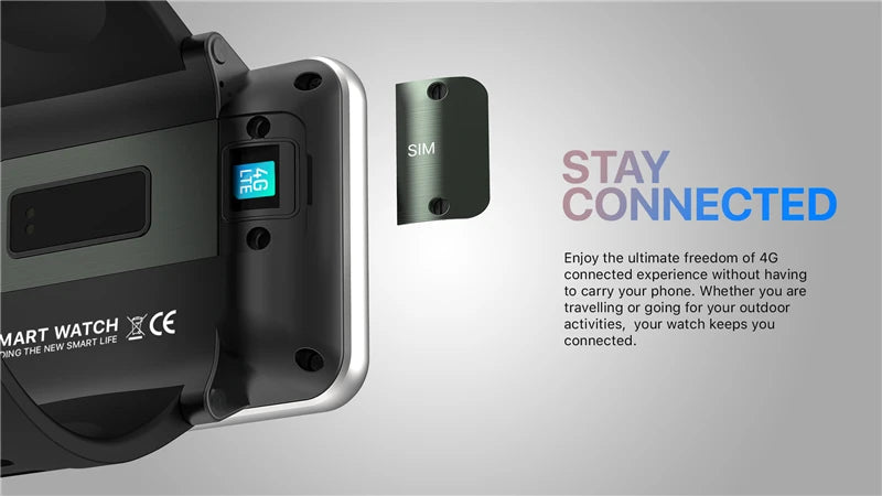 DM100 4G 2.86 Inch Screen Smart Watch Android 7.1 OS Phone/3 GB 32GB 5MP Camera 480*640 Ips Screen 2700mah Battery Smartwatch