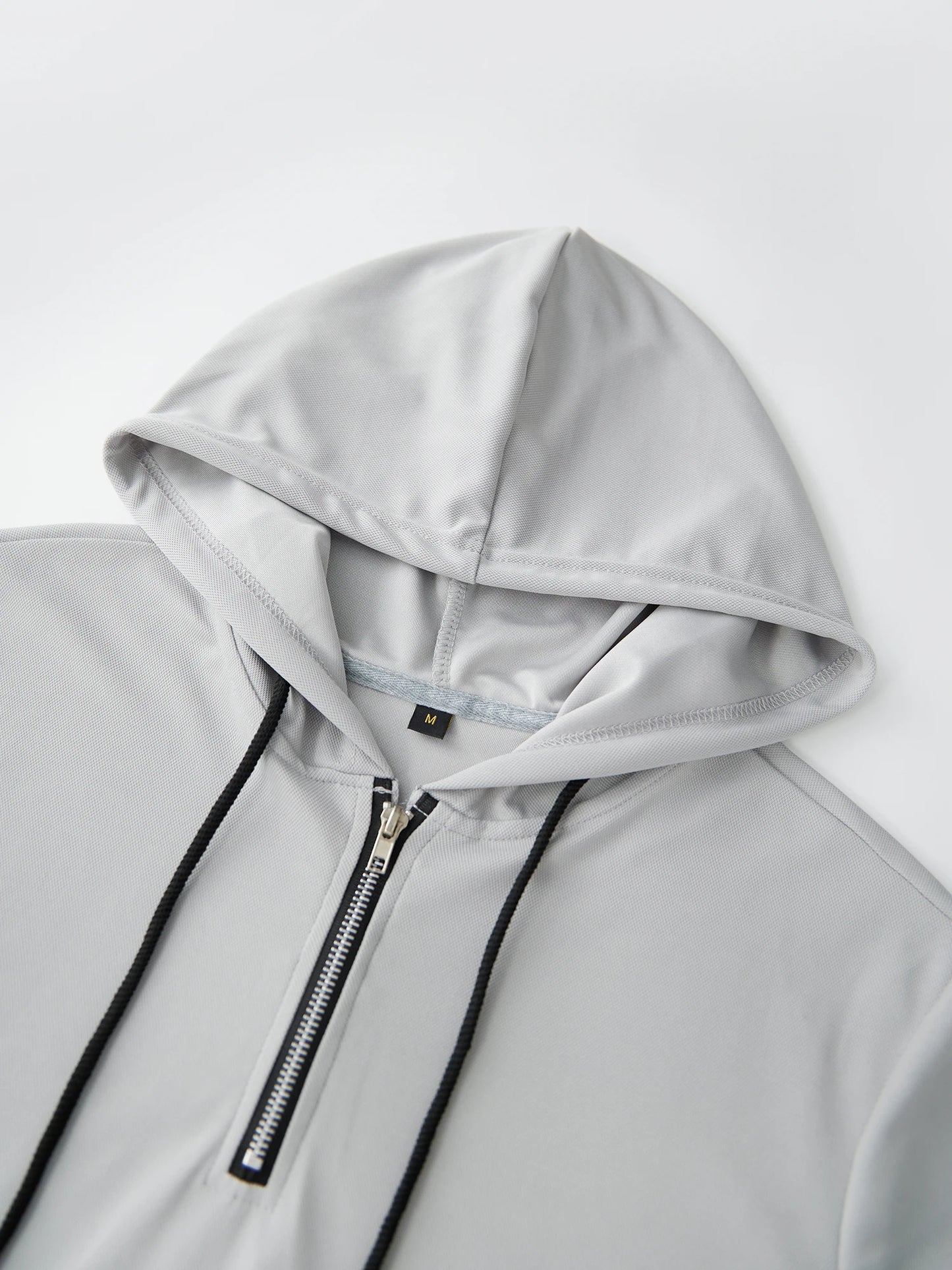Men s Lightweight Short Sleeve Zip Up Hoodie Sweatshirt with Drawstring/Solid Color Casual Pullover Hooded T-Shirt for Summer