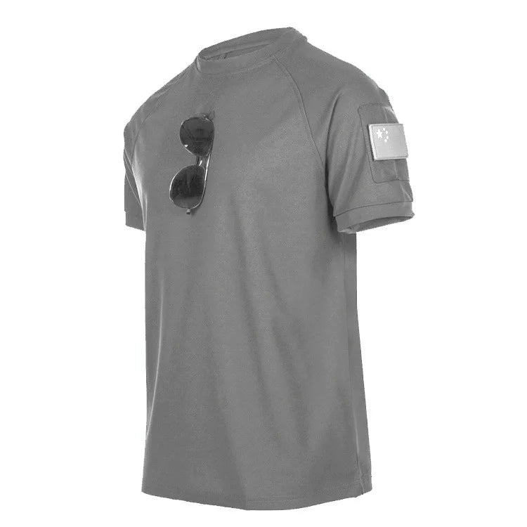 Men's Breathable Hiking Camping Trekking Fishing Climbing/Quick Dry T-Shirt Summer Fast Dry Pullover Tees O-Neck