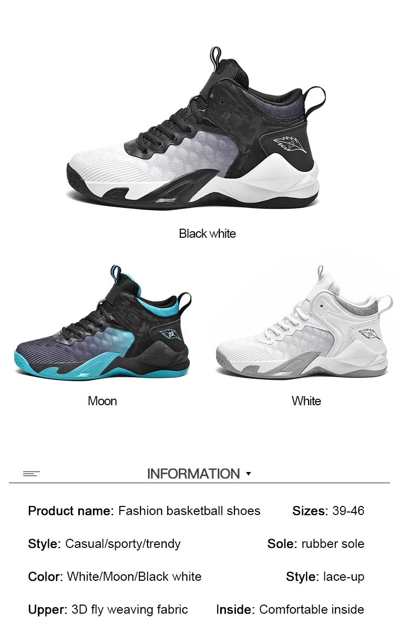 Men's Basketball Shoes Breathable Non-Slip Sneakers/Fashionable Sports Men Sneakers