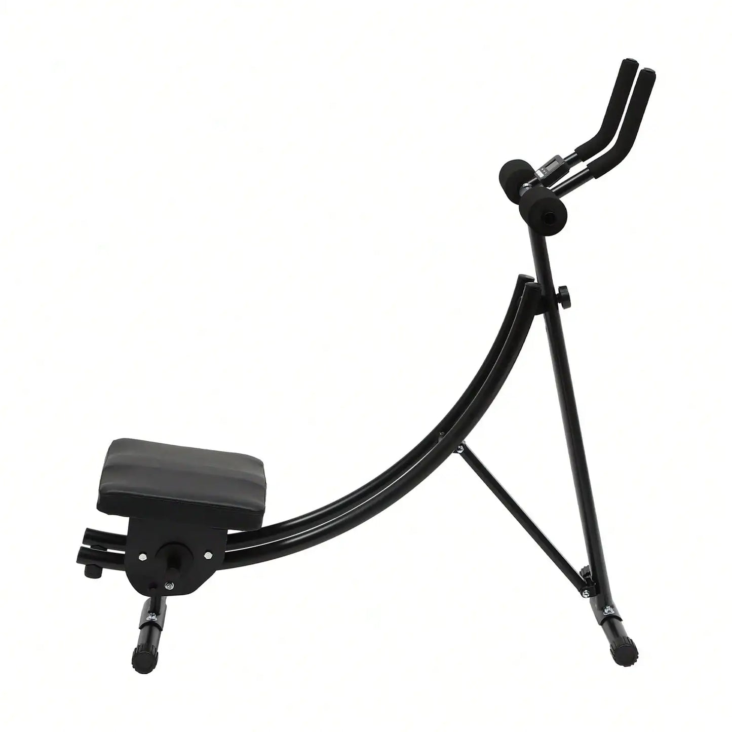 Ab Workout Equipment For Home Gym Foldable Core Abdominal Exercise/Machine W/ 3 Intensities Digital Display 330lbs