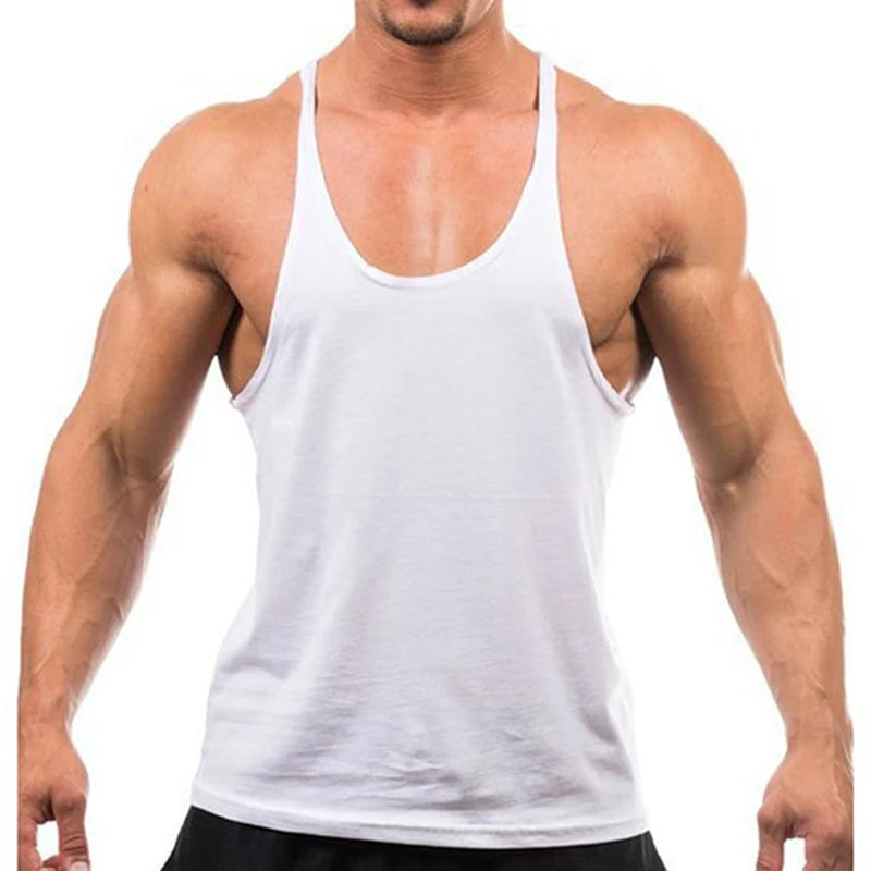 New Bodybuilding Brand Jogger Gym Singlet Training Bodybuilding/Tank Top Vest Shirt Sleeveless Fitness Cotton Shirt For Men