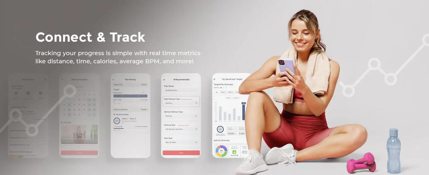 Health & Fitness Stair Stepper w/Handlebar Extended Step/Range Climber Machine for Legs, Core and Glute Workouts Connection