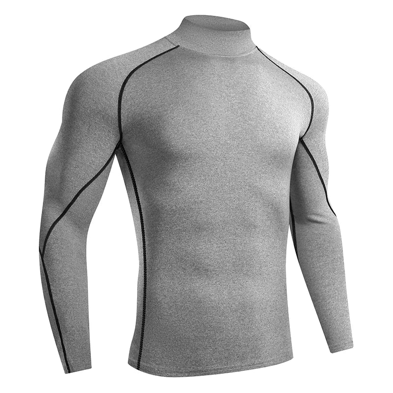 Men Running T shirt Quick Dry Bodybuilding Sport Shirt Long Sleeve/Compression Top Fitness Tight Rash Guard Gym T-Shirt Men