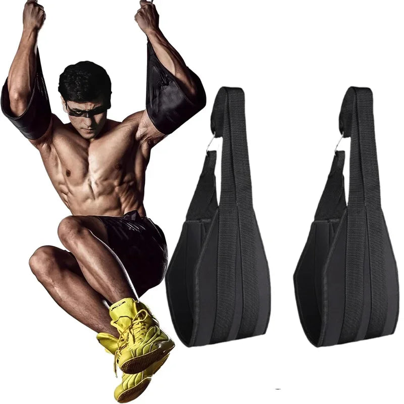 A Pair Heavy Duty AB Sling Straps Suspension Rip-Resistant Fitness/for Pull Up Bar Hanging Leg Raiser Gym Home Fitness Equipment