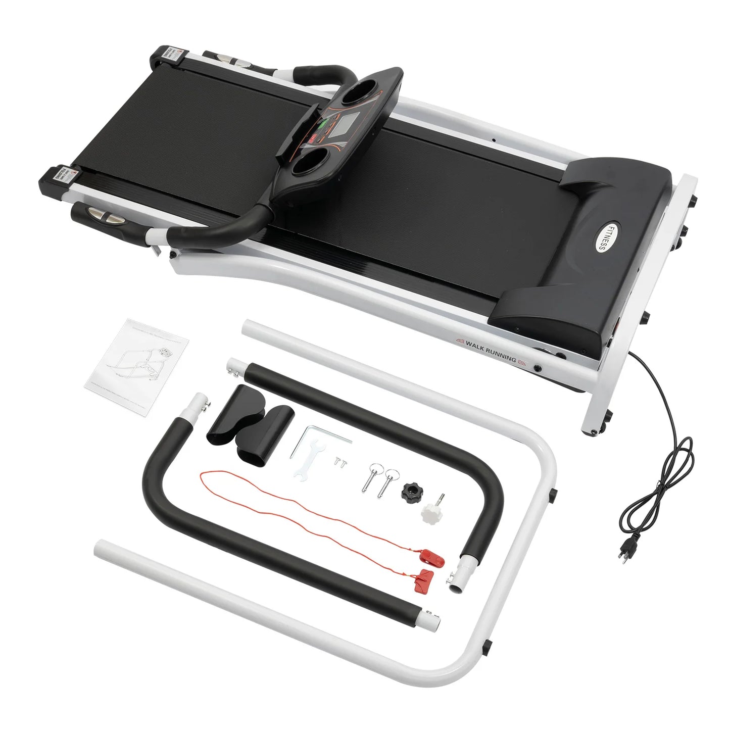 Foldable Treadmill Simple and Practical Walking Machine/Aerobic Exercise Equipment 118*60*105cm (unfold)
