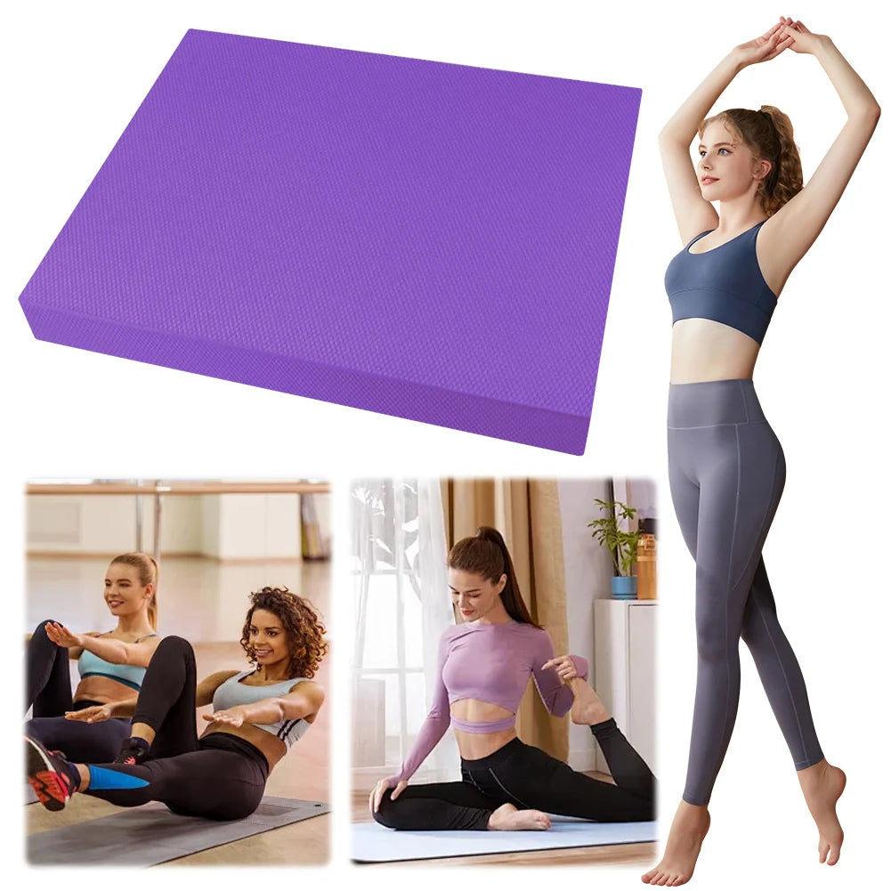 Yoga Balance Pad Anti Slip Fitness Mat Thickened Fitness Balancing Pad/Foam Cushion Mat for Yoga Pilates Stretching