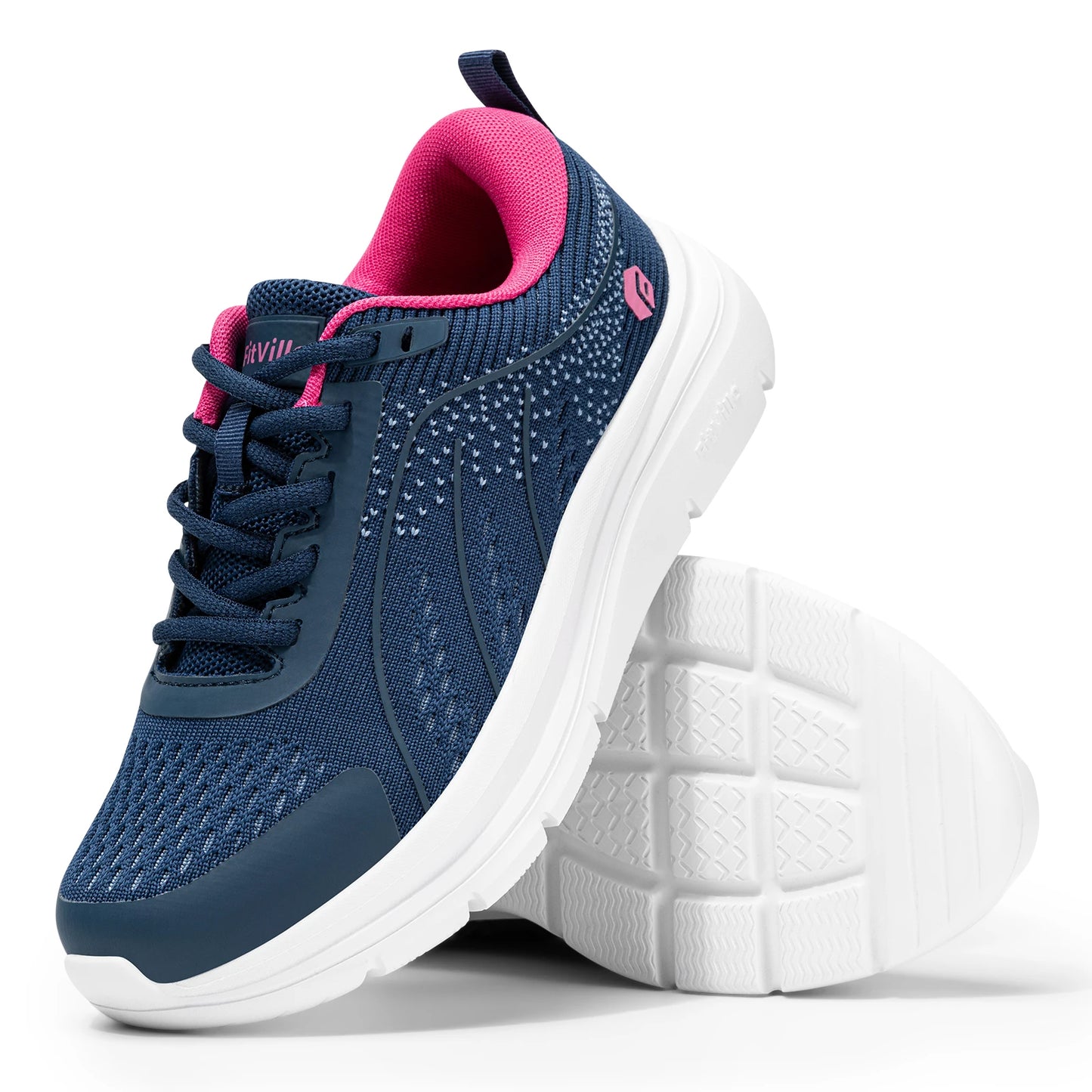 FitVille Women's Walking Shoes Running Sneakers/Lightweight Breathable Athletic Tennis Footwear Sport Shoes