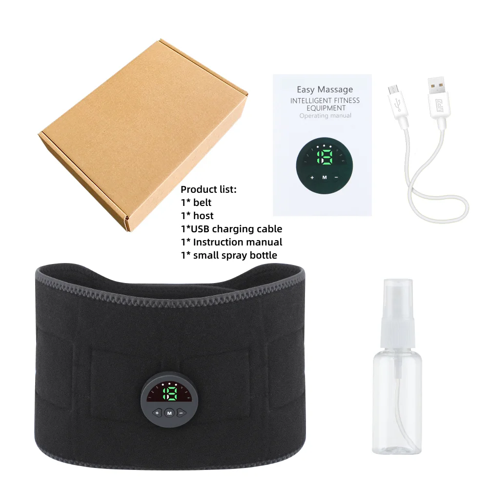 Belly massager EMS Abdominal Belt Electric Portable Fitness/Massager Waist Trainer Body Slimming Shaping