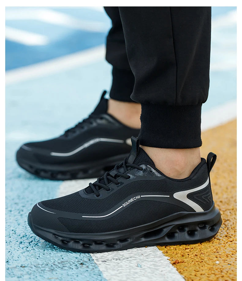 Men's Safety Shoes Anti-Impact Anti-Piercing Lightweight Work Shoes/Lightweight Breathable Sporty Design for Outdoor Work Shoes
