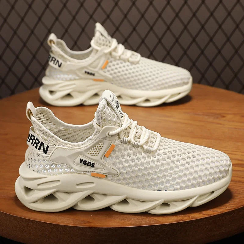 Men's Summer Mesh Sneakers Breathable for Casual Outdoor Running/Tennis Hiking & Luxury Platform Loafers Style