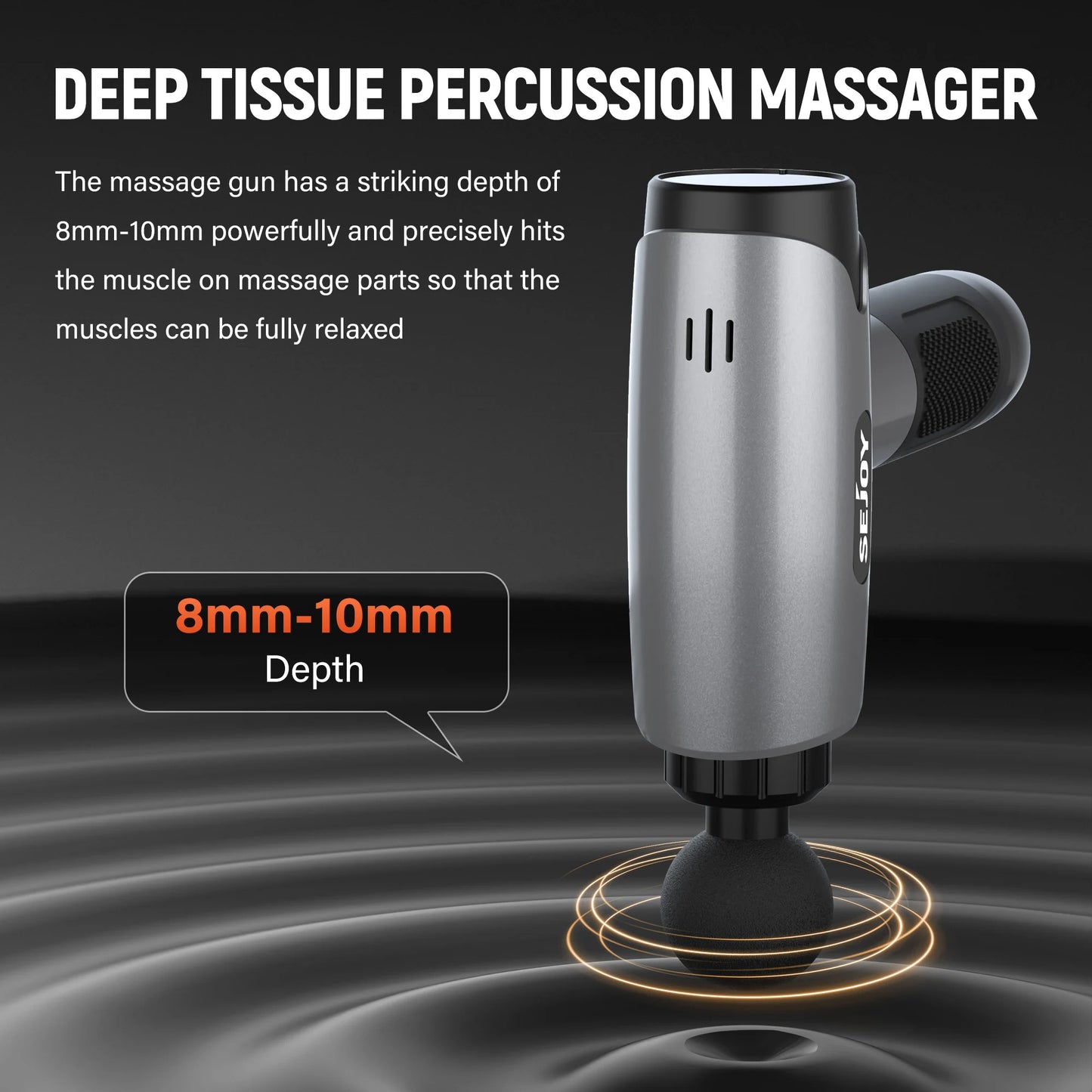 Electric Fascia Gun Muscle Massage Gun with 10 Massage Heads 30 Speeds/Percussion Tissue Back Massager For Body Back Neck Leg