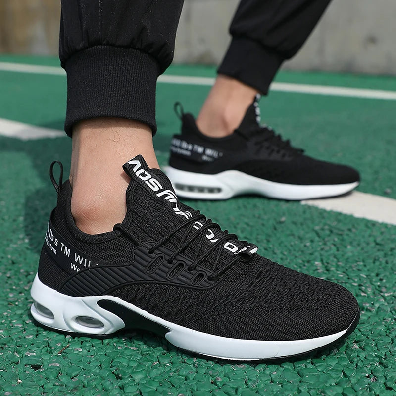 Men's Soft Sneakers Breathable Mesh Fashionable Sports Style Shoes/Summer Versatile High-quality Outdoor Lightweight Tennis Shoe