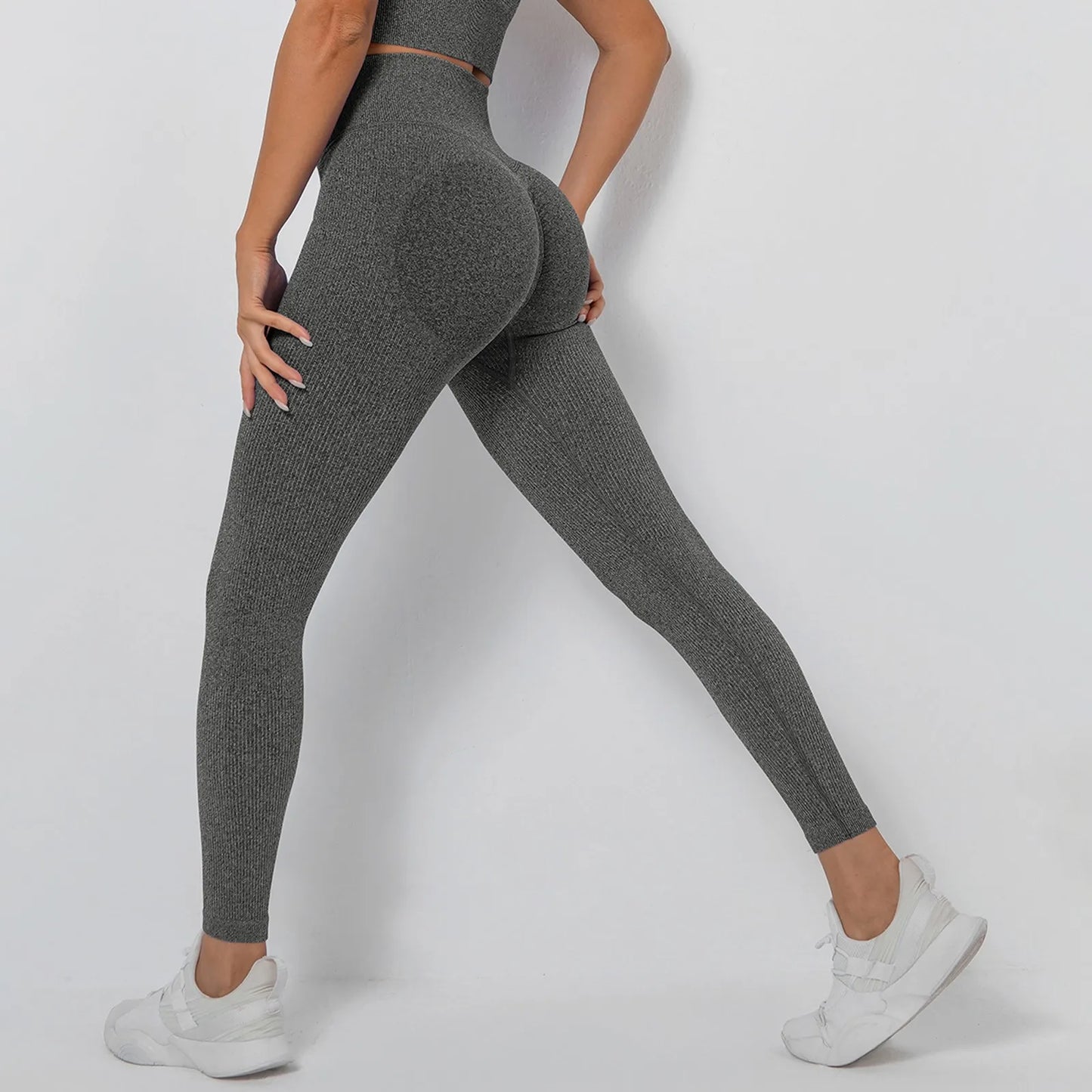 Women's Sports Leggings High Waist Butt Push Up Leggings/Seamless Compression Gym Leggings For Sports Yoga