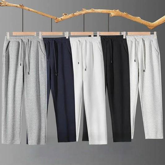 Men's Solid Color Casual Pants Comfortable & Stylish Design/Durable Fabric Perfect for Daily Wear & Home Use Versatile Style