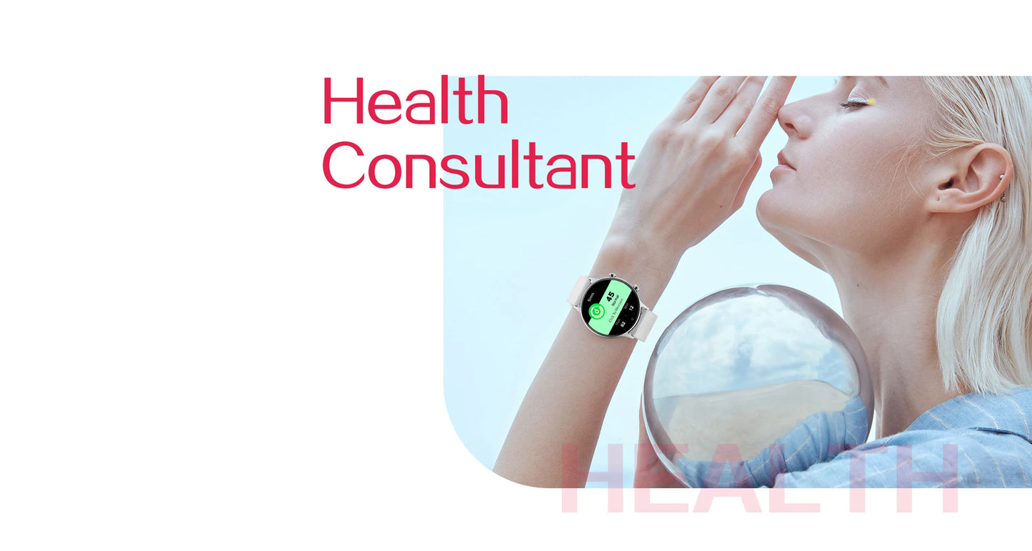 LIEFBEE Round smartwatch can answer/make calls, over 100+ Sportports modes/heart rate sleep monitoring step counting