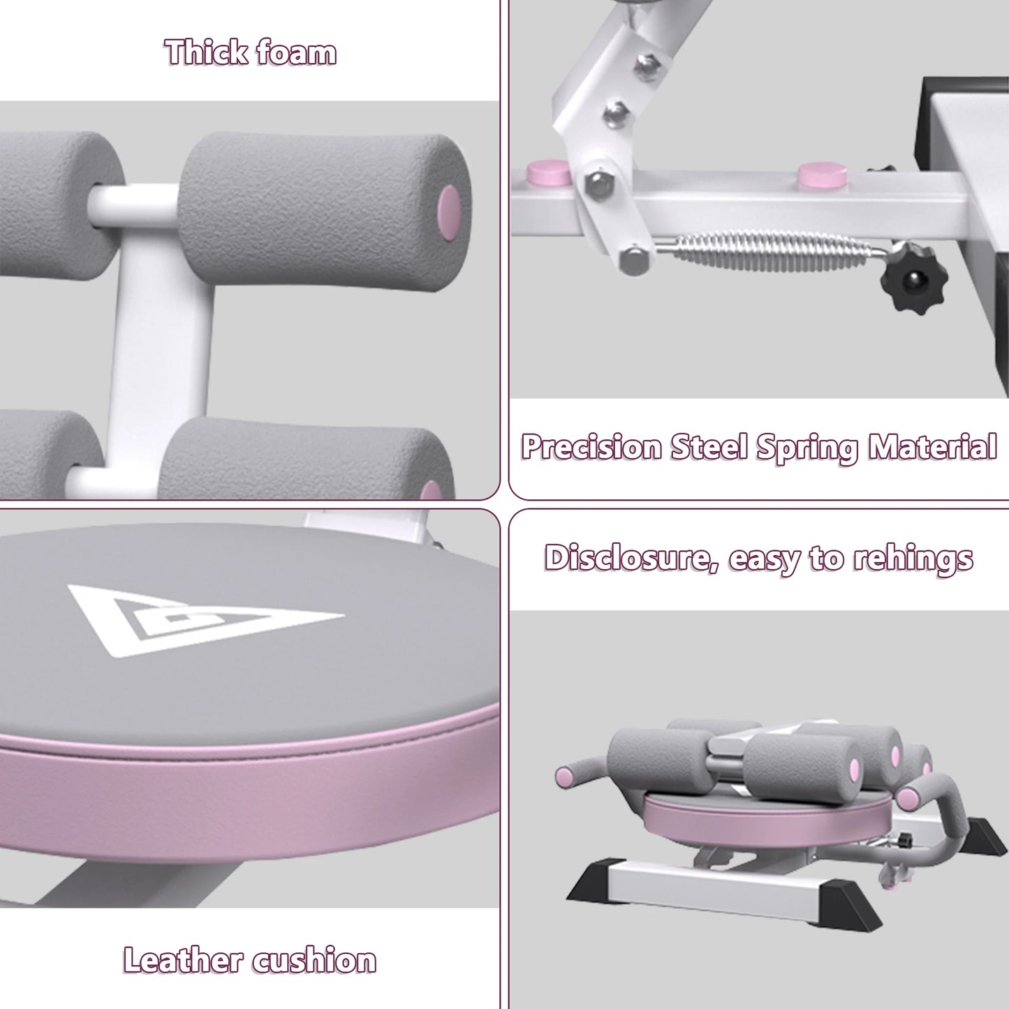 Ab Machine Sit Up Bench Abs Exerciser Equipment Abdominal/Portable Workout Crunch Core Fitness Workout Gym Fitness Machine