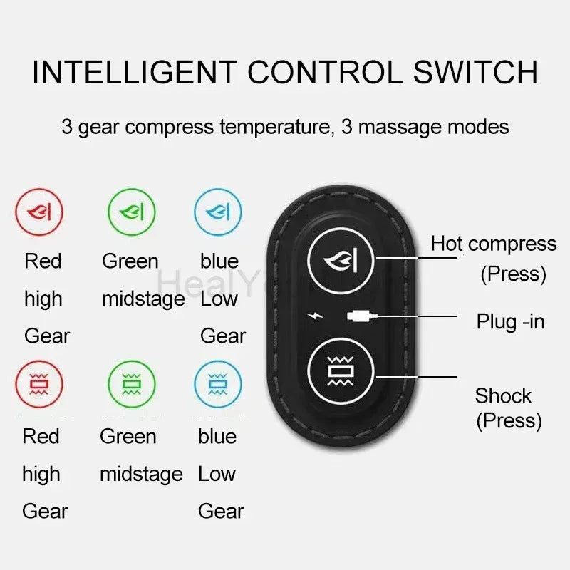 Okayso Waist Pillow Back Massage Protection Pad Lying Flat Waist Relief/Waist Support Heating Vibrating Back Massager