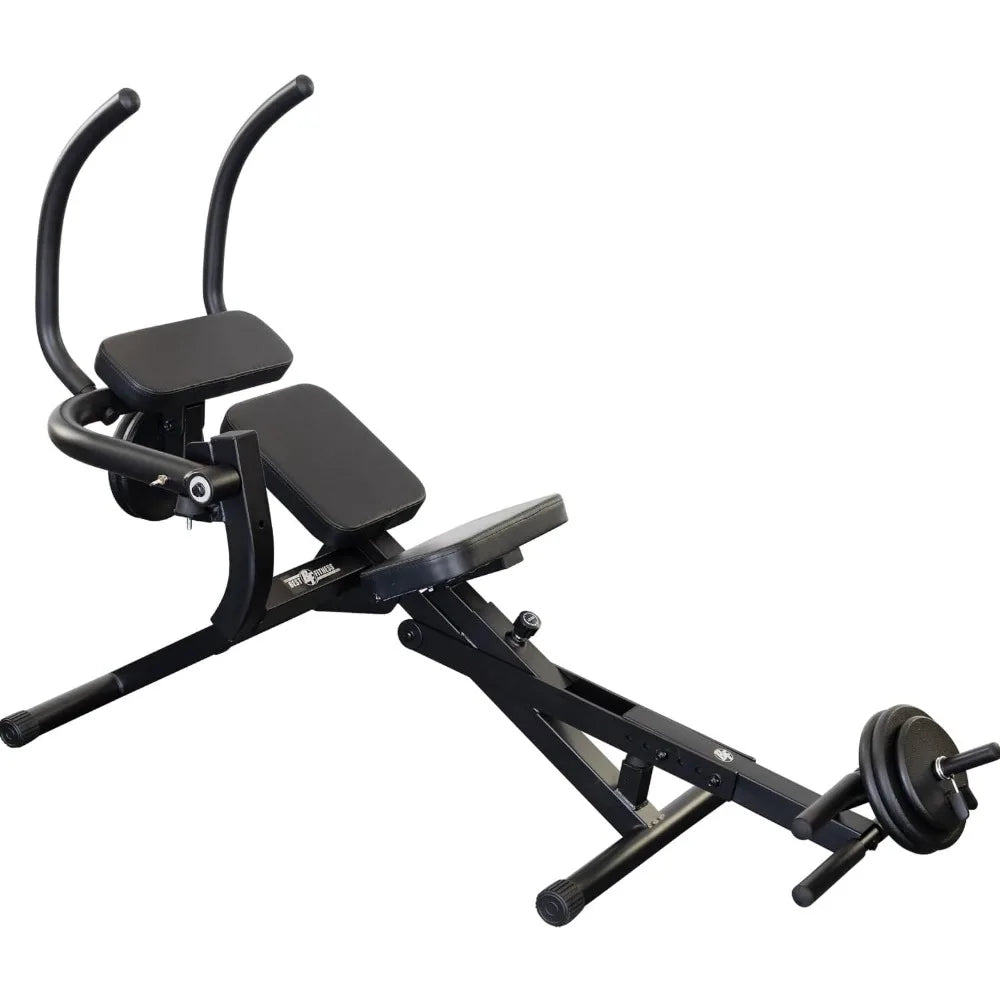 Best Fitness Semi Recumbent AB Crunch Bench,Lower & Upper Abdominal Muscles/Workout Machine For Home Gym Midnight Black