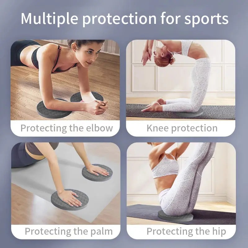 Yoga Knee Pads 2 Pack Yoga Knee Cushion Thick Exercise Pads for Knees/Elbows Wrist Hands Head Foam Pilates Kneeling Pad