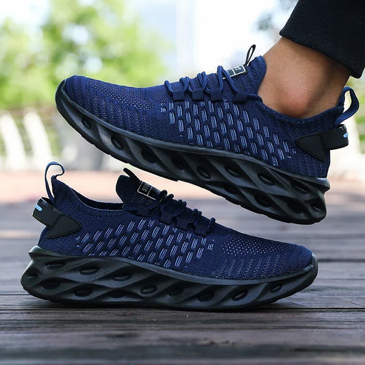New Fashion Men's Running Shoes Summer Breathable Outdoor/Non-Slip Sneakers Shock Absorbing Sole Trendy Color Shoes for Men