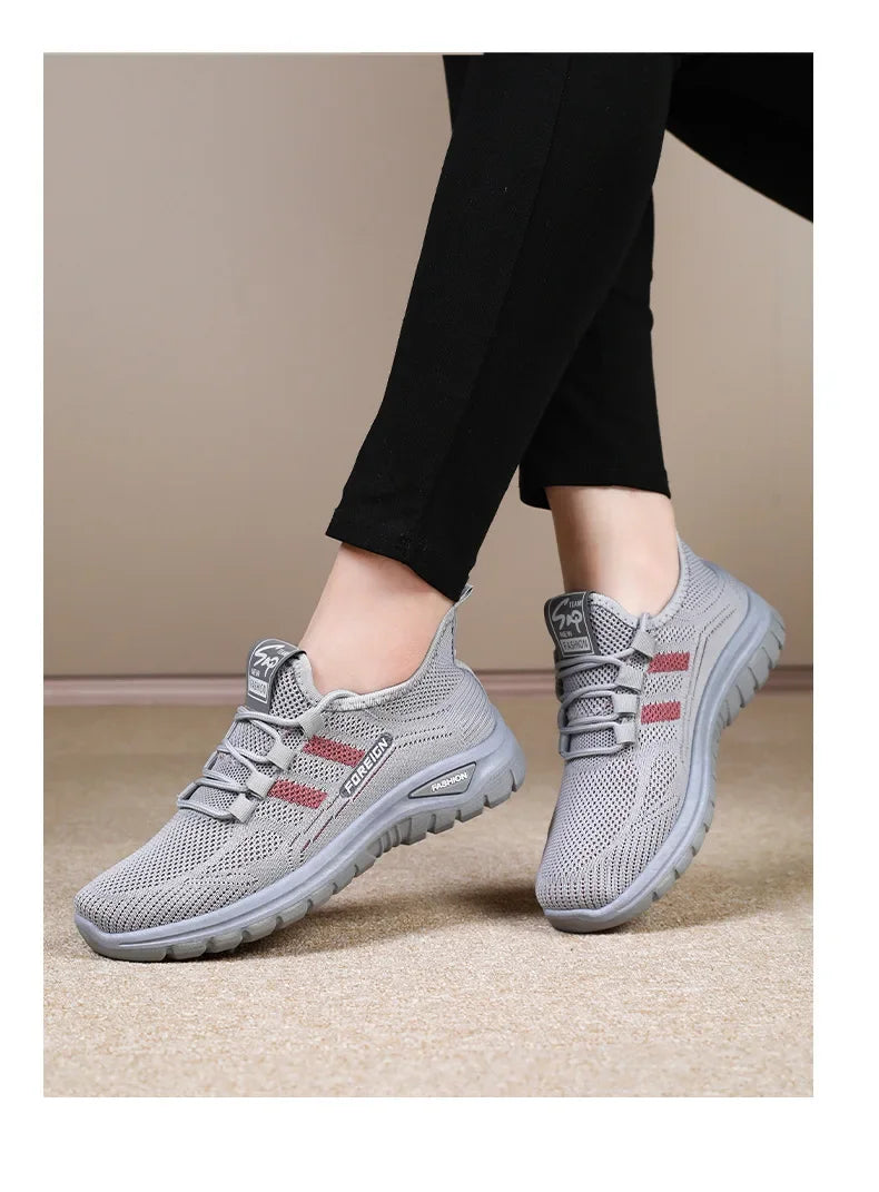 Spring Fashion Women's Shoes High quality Anti slip and Wear resistant/Sports Shoes Mesh Breathable Walking Shoes Designer