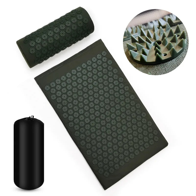 Massager Mat Shakti Mat Massage Yoga Mat Acupressure Relieve Stress/Back Body Pain Spike Mat Acupuncture Massage Cushion