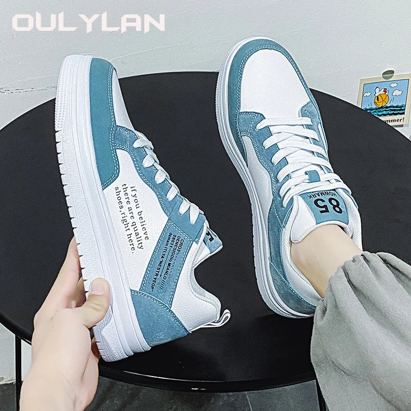 Casual Shoes Fashion Leather Women Non-slip Wear-resistant Sneakers/Women Comfortable Flat Slip-on Spring Autumn