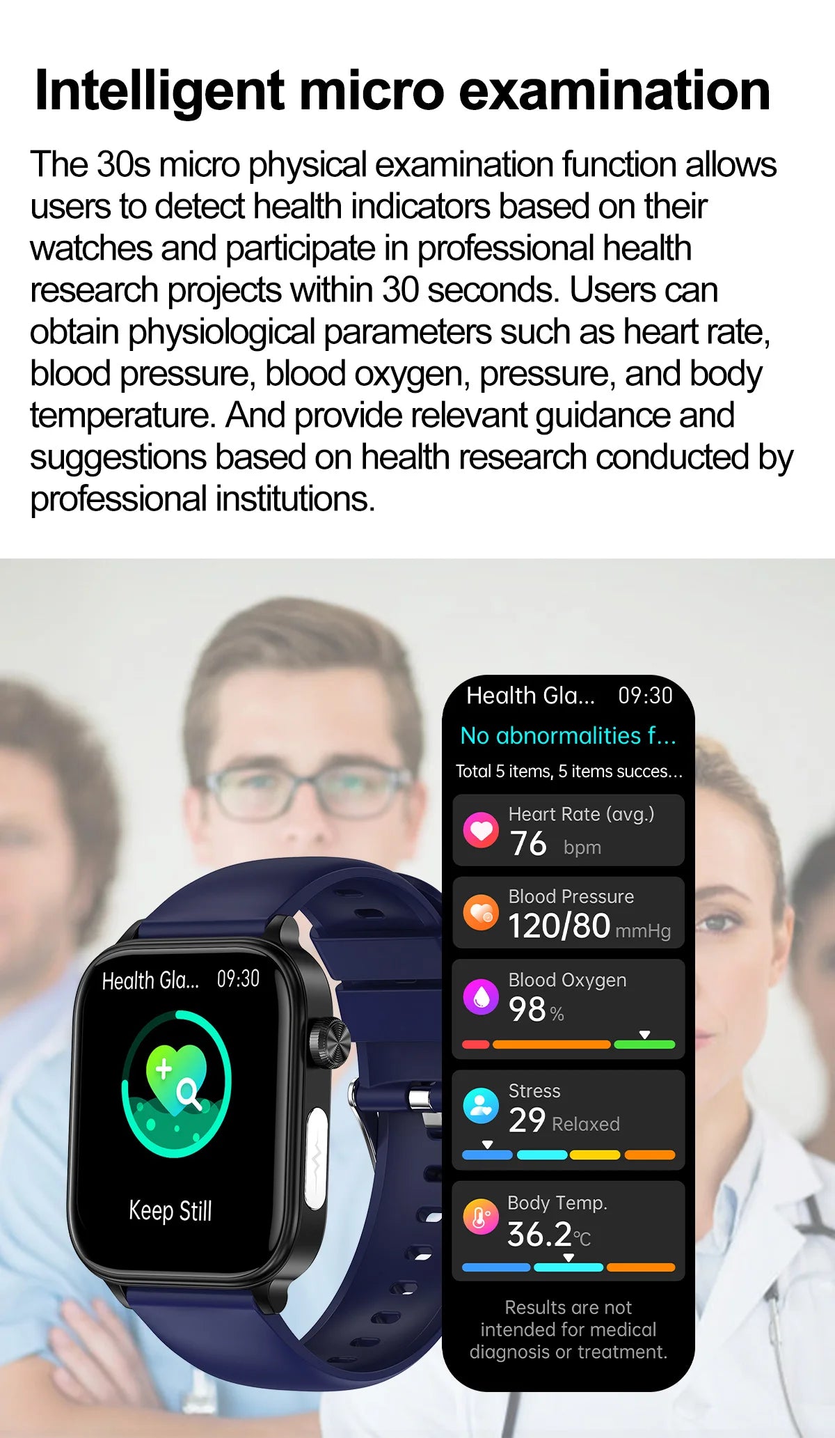 New Al Science Diagnosis Blood Lipids Uric Acid Blood Oxygen/Smart Watch Men ECG+PPG Voice Bluetooth Call Health Smartwatch