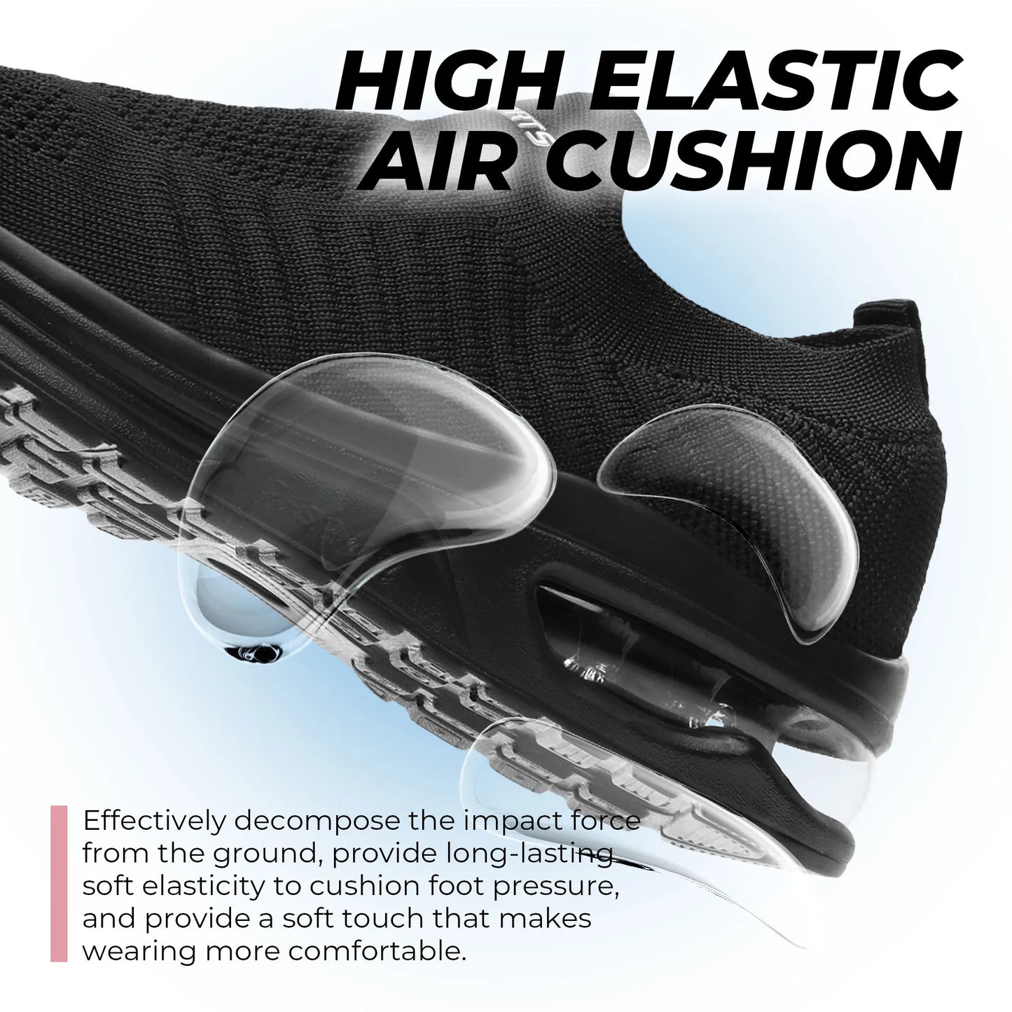 Women's Slip On Sneakers Women's Running Shoes/Lightweight Casual Sneakers for Gym Travel Work