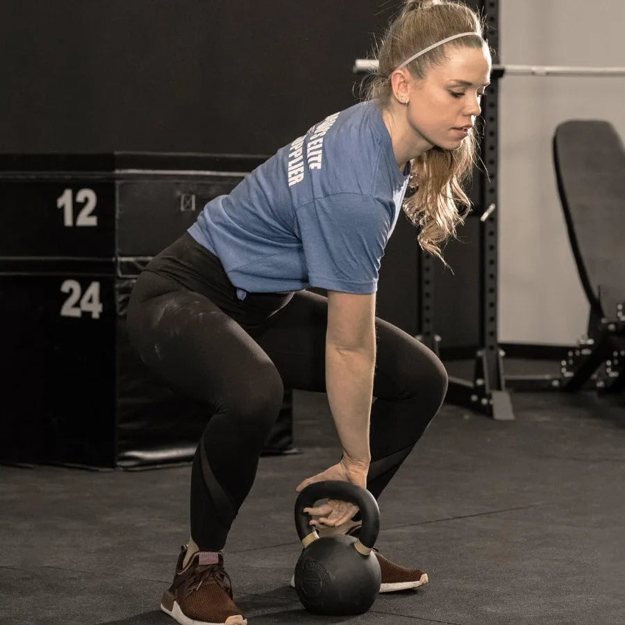 REP Fitness Single Kettlebells 5lb to 50lb Range Cast Iron Strength Training/Adjustable Weight Power Workout Equipment for Home