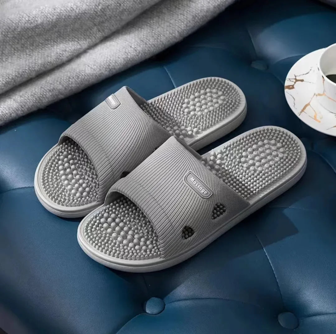 Solid Color Women's Slippers Bathroom Anti-slip/Massage Sandals Women Simple Soft Bottom Health Shoes