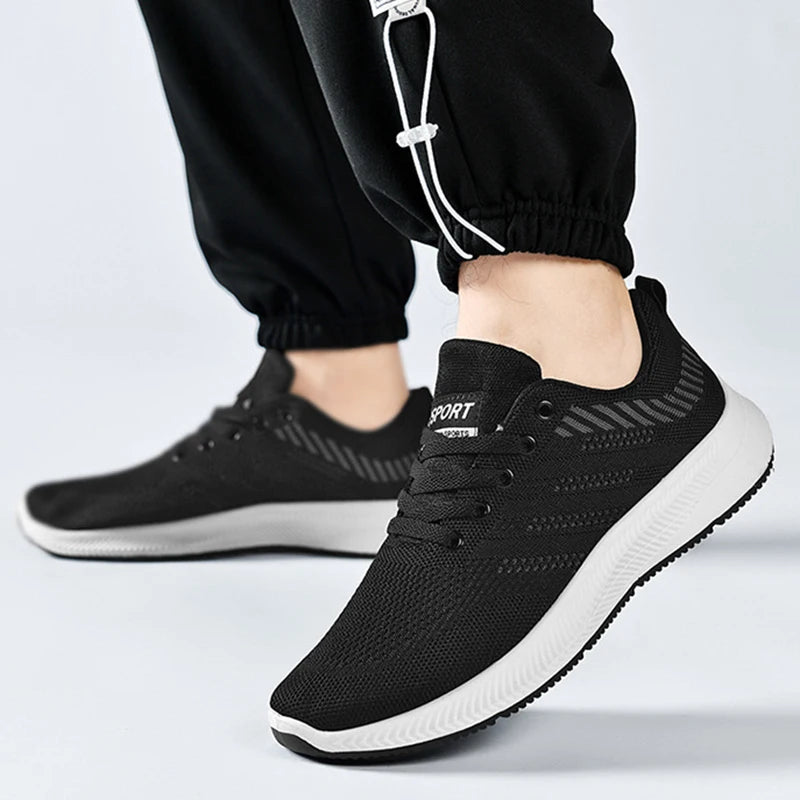 024 summer fashion high-quality new men's light running shoes/outdoor breathable sports shoes non-slip soft soles.