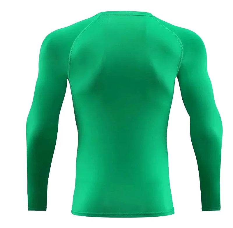 Men Long Sleeve Slim Tops Tees Sportswear Gym Fitness/Compression T-shirt Running Outdoor Jogging Tight Quick Shirt