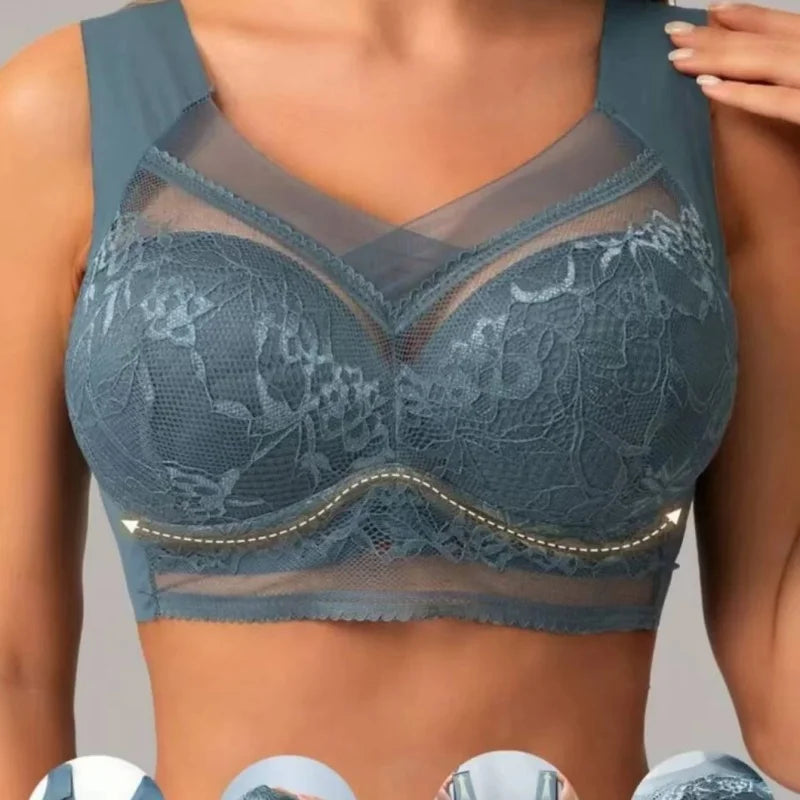 3-piece seamless lace bra set for women, wireless sports bra, push up bra/chest bra women's bra women's wireless bra