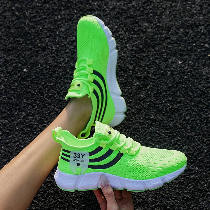 Women Casual Sports Shoes Breathable Lightweight Sneakers Anti-slip/Flats Outdoor Running Walking Shoes Female Vulcanized Shoes