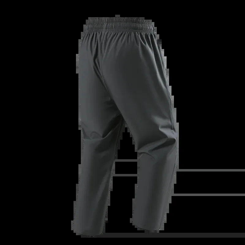 Men's casual pants elastic and form fitting elastic waist jogging/classic men's pants in blue black and grey