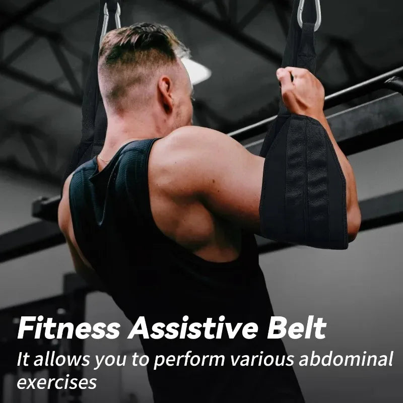 A Pair Heavy Duty AB Sling Straps Suspension Rip-Resistant Fitness/for Pull Up Bar Hanging Leg Raiser Gym Home Fitness Equipment