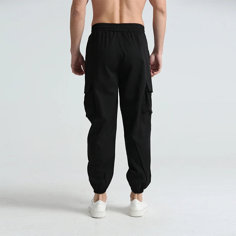 Men s Outdoor Hiking Cargo Pants Lightweight Quick Dry/Breathable Trousers with Adjustable Waistband and Pockets