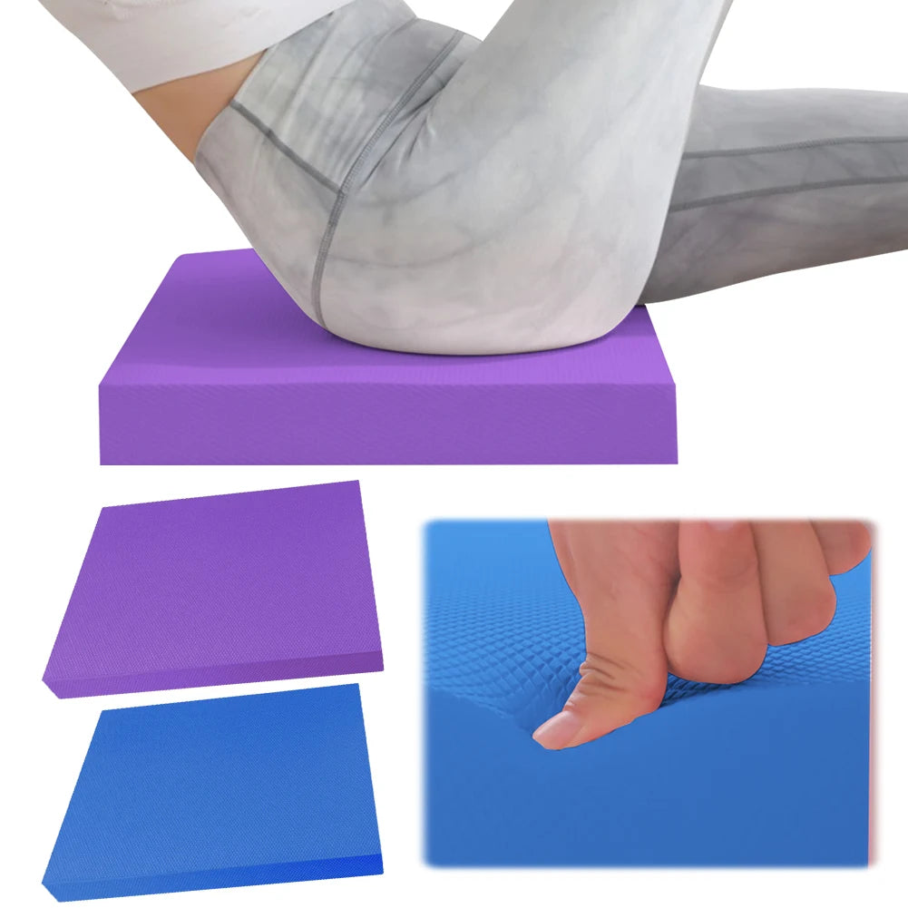 Yoga Balance Pad Anti Slip Fitness Mat Thickened Fitness Balancing Pad/Foam Cushion Mat for Yoga Pilates Stretching