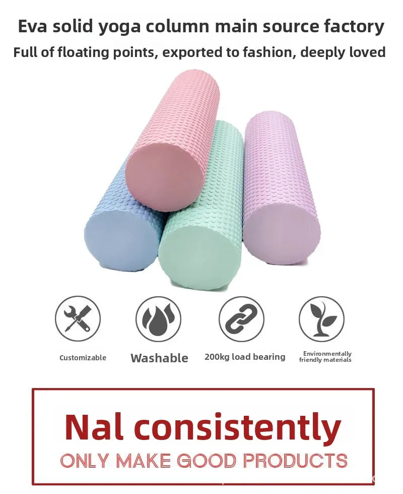 EVA Yoga Foam Roller High Density for Pilates Yoga/Muscle Massage and Fitness Sizes 30cm Diameter 10CM