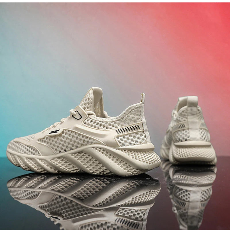 Outdoor Shoes Summer Thin Breathable Mesh Hollowed Out Shoes/for Men's Lightweight Sneakers Sports Running Shoes