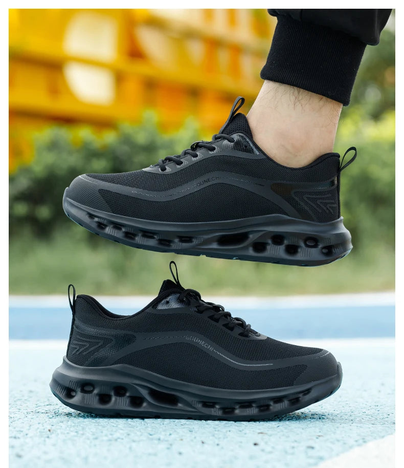 Men's Safety Shoes Anti-Impact Anti-Piercing Lightweight Work Shoes/Lightweight Breathable Sporty Design for Outdoor Work Shoes