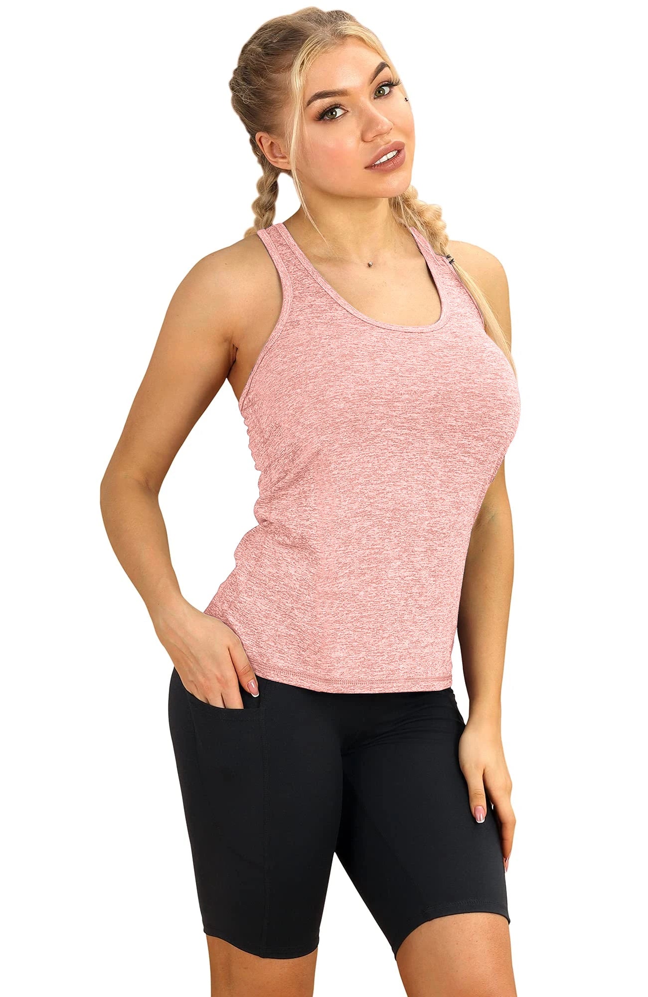 3 Pcs Women Sport tank Tops Loose Yoga Tops Quick Dry/Workout Sport Tops For Women Fitness Sport Yoga Shirt