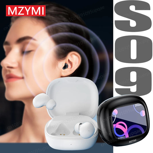 MZYMI S09 Wireless Earphone Bluetooth5.4 Active Noise Cancelling/ Touch Control Headphone Support TF Card In Ear Earbud With Mic