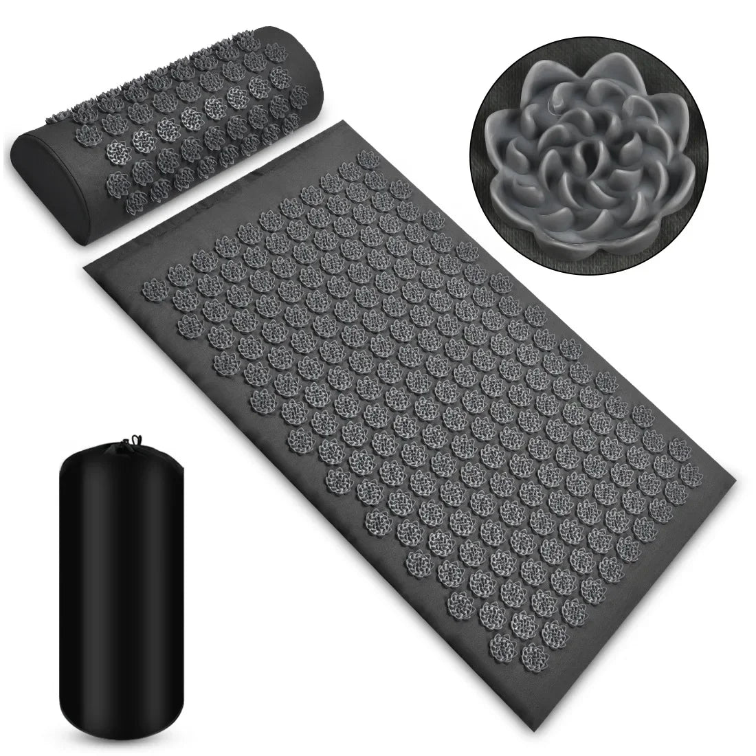 Pranamat Eco Lotus Spike Mat Acupuncture Massage Cushion/for Neck Foot Back Yoga Acupressure Massage Mat
