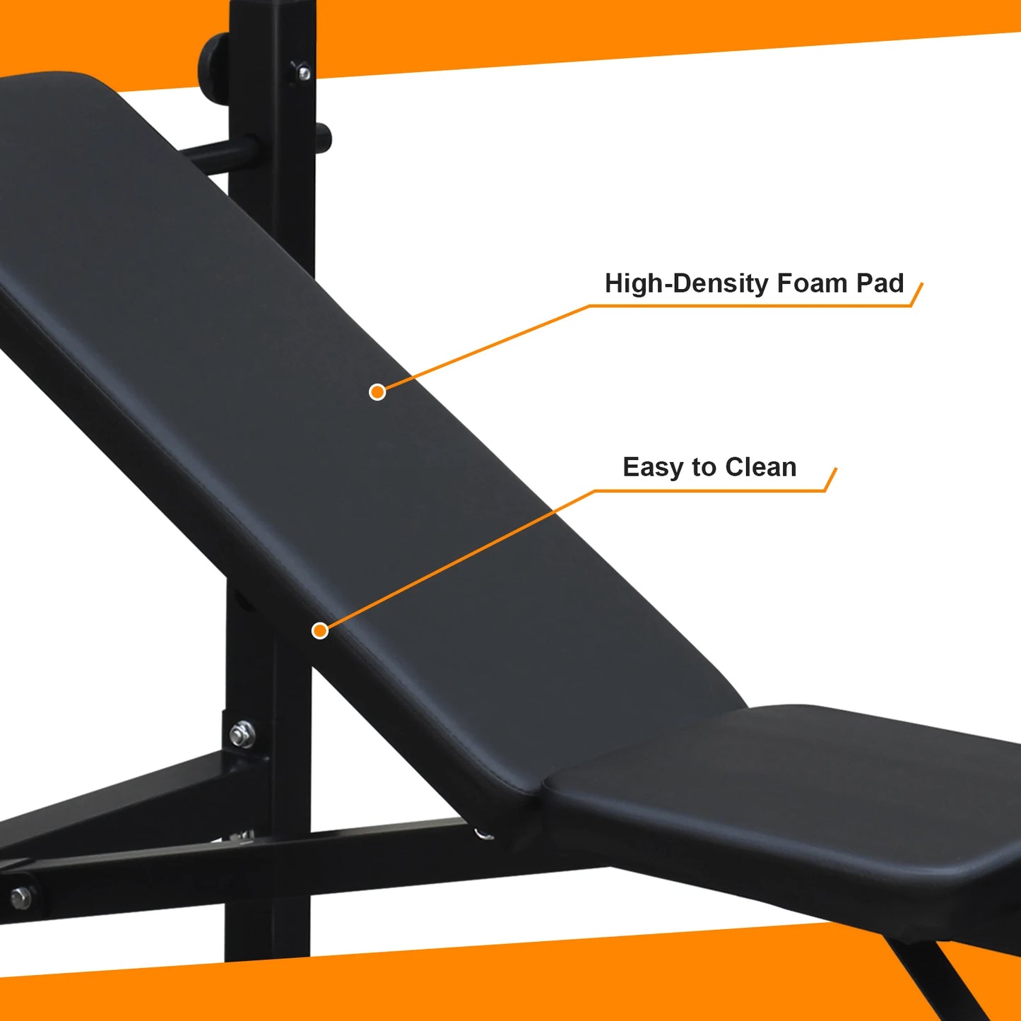 Weight Bench Press Set with Squat Rack and Bench Strength Training/For Home Gym Full-Body Workout Fitness Equipment