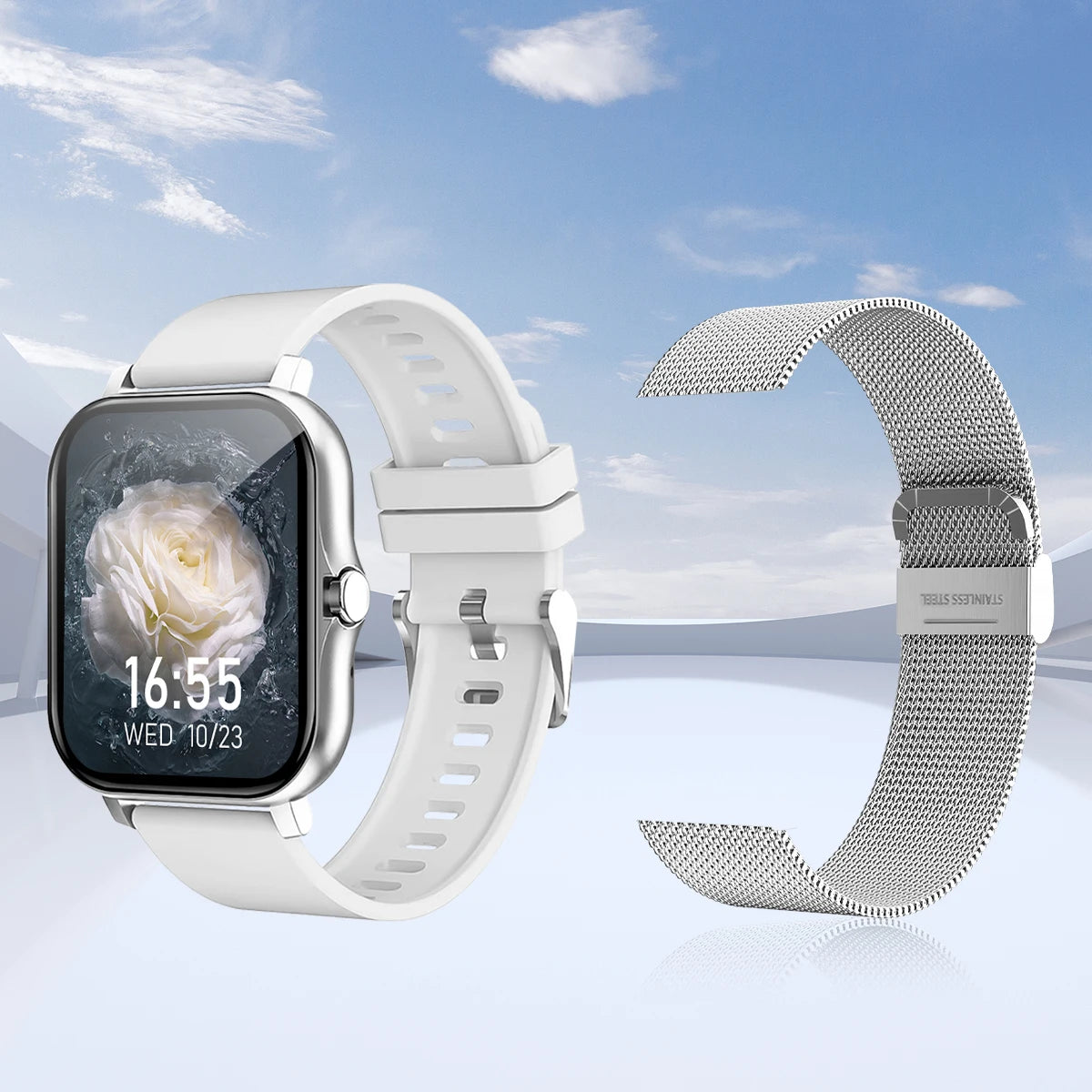 Smart watch wireless calling/dial Sport mode calling reminder/and rejection fitness monitoring for iPhone/Andriod